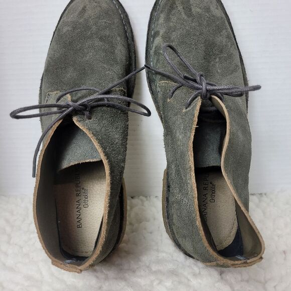 Banana Republic Mens Chukka Boot Size 9.5 M Gray Suede Shoes New main image 8